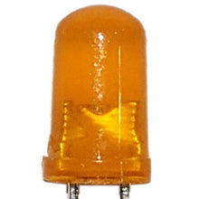 Load image into Gallery viewer, 20 Pack Amber Orange Diffused Lens LEDs, 5mm Diameter Round Bulb, 2-Pin Light Emitting Diodes (1.8V to 2.2V, 20mA)
