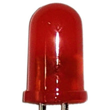 Load image into Gallery viewer, 20 Pack Red Diffused Lens LEDs, 5mm Diameter Round Bulb, 2-Pin Light Emitting Diodes (1.8V to 2.2V, 20mA)
