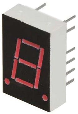 Red Common Anode 7 Segment LED Display, 0.3