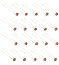 Load image into Gallery viewer, 20 Pack 5mm Light Sensitive Resistor, Photoelectric Photo Cell (5516)
