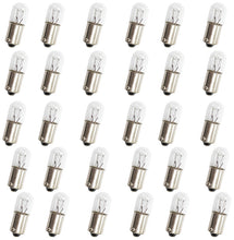 Load image into Gallery viewer, 30 Pack T-1 3/4 Miniature Incandescent Lamp with Bayonet Base 28V, 170mA (AML-313)
