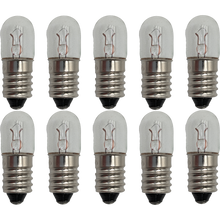 Load image into Gallery viewer, 10 Pack T-3 1/4 Miniature Incandescent Lamp with Screw Base 6.3V 250mA (AML-44)
