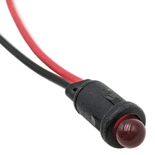 Load image into Gallery viewer, 5mm Red Diffused LED Panel Indicator, 2V 30mA, 6-inch Wire Leads
