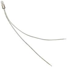 Load image into Gallery viewer, White T-1 3/4 Sub-Miniature Incandescent Indicator Lamp, 6V 0.05A, Bayonet Mount with Wire Leads
