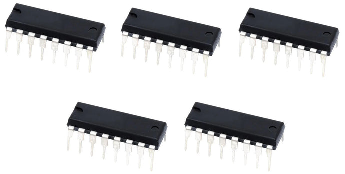 5 Pack RS-232 Interface IC, MAX232 Dual EIA-232 Drivers and Receivers, 16 Pin DIP