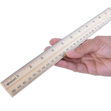 Load image into Gallery viewer, Westcott 12&quot; Wood Ruler Measuring Metric and 1/16&quot; Scale Inches with Single Metal Edge (10377)
