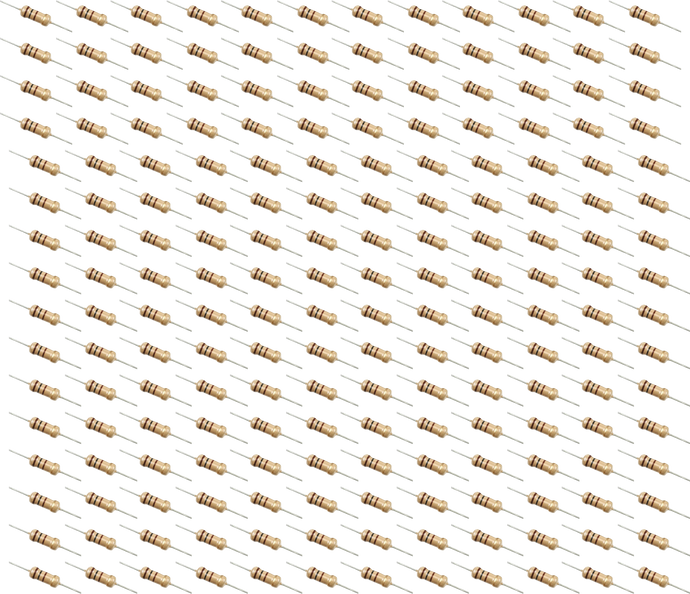 200 Pack 240 Ohm Carbon Film Resistors, 1/4W, ±5% Tolerance