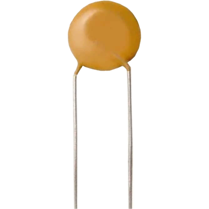10 Pack 0.1 µF Ceramic Disc Capacitor, 50V, ±20% Tolerance
