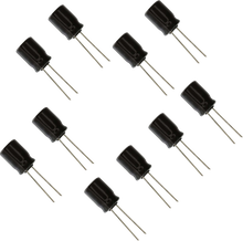 Load image into Gallery viewer, 10 Pack Electrolytic Radial Lead Capacitor 50V 4.7µF
