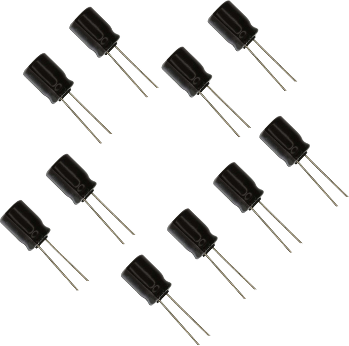 10 Pack Electrolytic Radial Lead Capacitor 50V 47µF