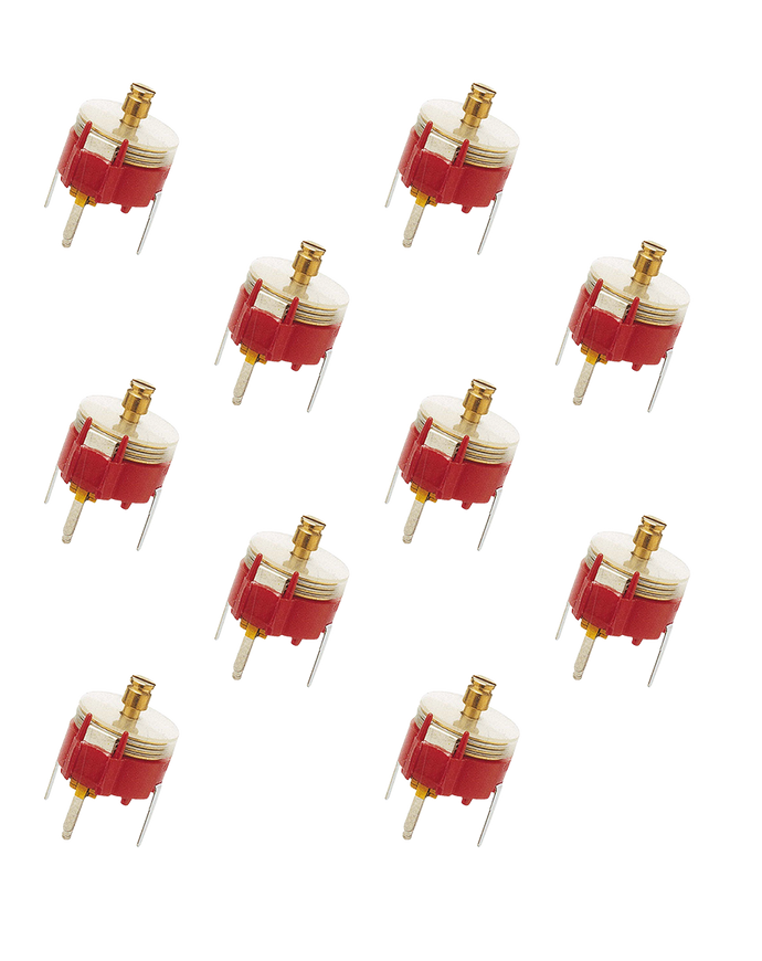 10 Pack Variable Trimmer Capacitor 200V DC 9 pF to 50 pF
