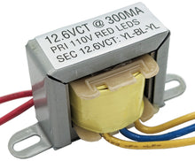 Load image into Gallery viewer, 12.6 VCT, 0.3A Power Transformer with Wire Leads and Foot Mount
