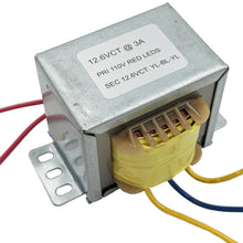 Load image into Gallery viewer, 12.6 VCT, 3A Power Transformer with Wire Leads and Foot Mount
