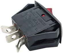 Load image into Gallery viewer, Panel Mount Lighted Rocker Switch, 10A 250VAC / 15A 125VAC, Fits 1.125&quot; x 0.66&quot; Cutout
