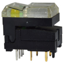 Load image into Gallery viewer, Illuminated Push Button - Transparent Cover - Yellow and Green LED
