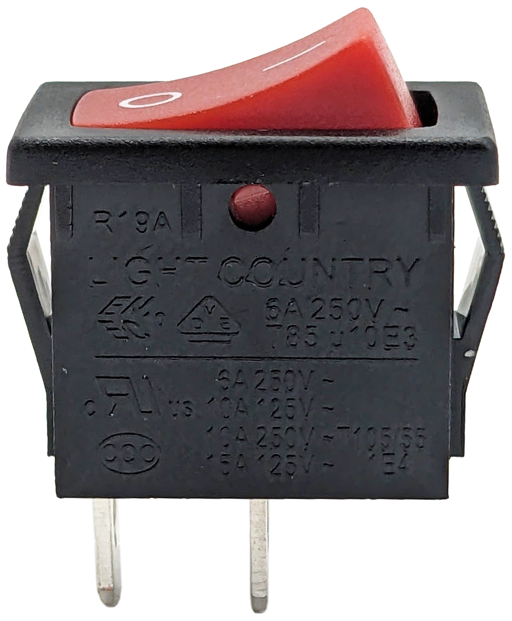 Rocker Switch, SPST, ON-OFF, Red with White Marking – SciencePurchase