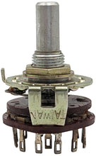 Load image into Gallery viewer, 1 Pole 12 Position Non-Shorting Rotary Switch (1P12T) with Solder Lug Termination - Break Before Make
