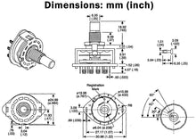 Load image into Gallery viewer, 2 Pole 6 Position Rotary Switch (2P6T) with Solder Lug Termination
