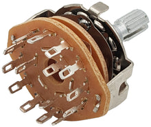Load image into Gallery viewer, 3 Pole 4 Position Rotary Switch (3P4T) with Solder Lug Termination
