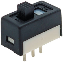 Load image into Gallery viewer, 10 Pack Mini SPDT Slide Switch with PC Leads on 0.1&quot; Center - Ideal for Breadboards
