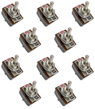 Load image into Gallery viewer, 10 Pack Standard DPDT Toggle Switch ON-OFF with 6 Solder Lug Pins
