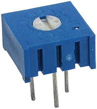 Load image into Gallery viewer, 100K Ohm 0.5W Single-Turn Potentiometer, Top Adjust, 3/8-inch Square
