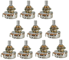 Load image into Gallery viewer, 10 Pack Potentiometer Panel Mount Single Turn, 1/2W 10K Ohms Serrated Shaft
