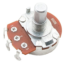 Load image into Gallery viewer, 8 Pack 50K Ohms Potentiometer, 1/2W, Panel Mount, Single Turn, Round Shaft
