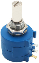 Load image into Gallery viewer, 500Ω 2W Multiturn Potentiometer, 10 Turns, Slotted Shaft, Panel Mount
