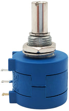 Load image into Gallery viewer, 500Ω 2W Multiturn Potentiometer, 10 Turns, Slotted Shaft, Panel Mount
