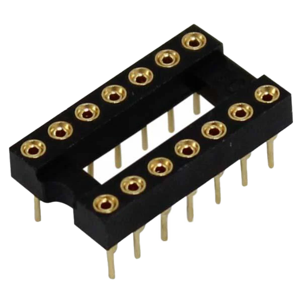 14-Pin Low-Profile IC Socket, Machine Tooled – SciencePurchase