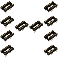 Load image into Gallery viewer, 10 Pack Machine Tooled Low Profile IC Socket 14-Pins

