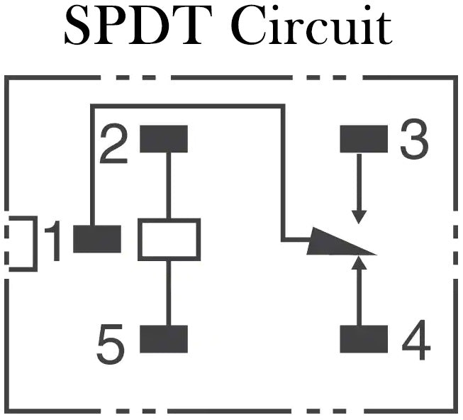 Spdt Reverse Relay 24VDC 10A General Purpose Relay SPDT (1 Form C) Through Hole (G5LE-14 ...