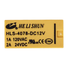 Load image into Gallery viewer, 12V Relay DIP, Coil Arrangement: 2 Form C (DPDT), Capable of Switching Loads up to 2A, HLS-4078-DC12V
