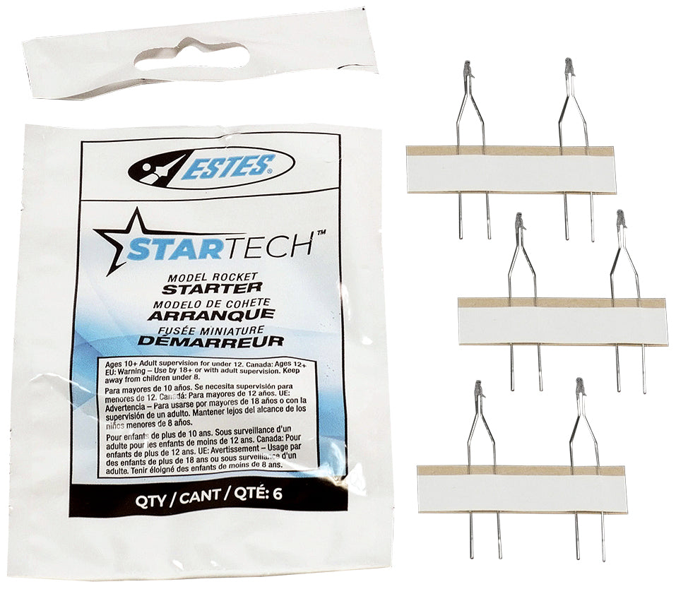 Estes StarTech Starters (1 Pack of 6 Starters) Part # 2303, formerly 2302 / 2301