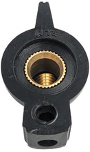 Load image into Gallery viewer, Pointer (Chicken Head) Knob for 1/4" Shaft, Set Screw, Glossy Black with White Indicator Line

