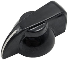 Load image into Gallery viewer, Pointer (Chicken Head) Knob for 1/4" Shaft, Set Screw, Glossy Black with White Indicator Line
