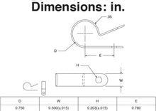 Load image into Gallery viewer, 10 Pack 3/4-inch Diameter Cable Clamp, Heavy Duty Molded Nylon (561-B0750)
