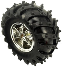Load image into Gallery viewer, Dagu 120mm Spiked Rubber Wheel for RC / Robotics, 60mm Width, 4mm Axle (RS003CS)
