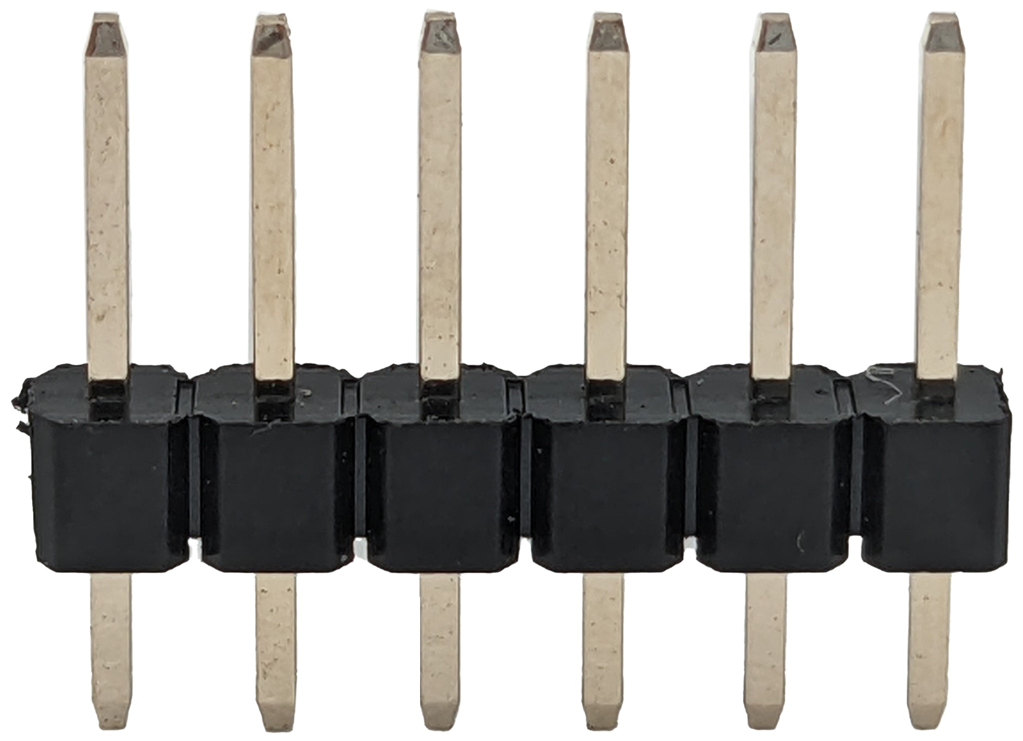 Header 6h 6 Pin Single Row Male Header, 0.025