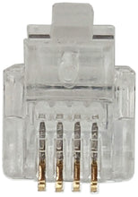 Load image into Gallery viewer, 10 Pack RJ11-4 Modular Plugs, 6P4C, Twisted Stranded Wire
