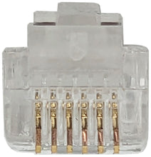 Load image into Gallery viewer, 10 Pack RJ11-6 Modular Plugs, 6P6C, Twisted Solid Wire

