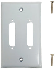 Load image into Gallery viewer, Stainless Steel Wall Plate with Dual DB25 Holes (2.73&quot; x 4.43&quot;)
