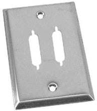 Load image into Gallery viewer, Stainless Steel Wall Plate with Dual DB25 Holes (2.73&quot; x 4.43&quot;)
