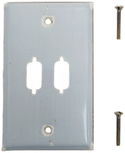 Load image into Gallery viewer, Stainless Steel Wall Plate with Dual DB9 Holes (2.73&quot; x 4.43&quot;)
