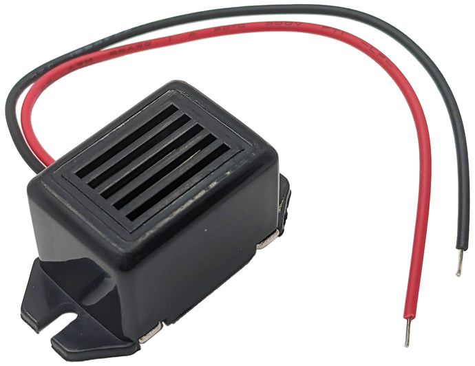 85db Buzzer 8-16V DC, Solid State, with Wire Leads, 1.31