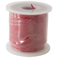 Load image into Gallery viewer, 100 Feet Red 22 Gauge Solid Hook-Up Wire, Tinned Copper, PVC Insulation (Shade May Vary)
