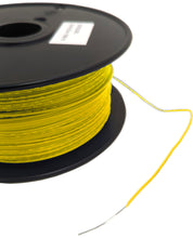 Load image into Gallery viewer, Yellow 1000 Feet, UL 1007/1569, 24 Gauge Solid Hook Up Wire (Tinned Copper), 300V Rating, 80ºC Temperature Rating
