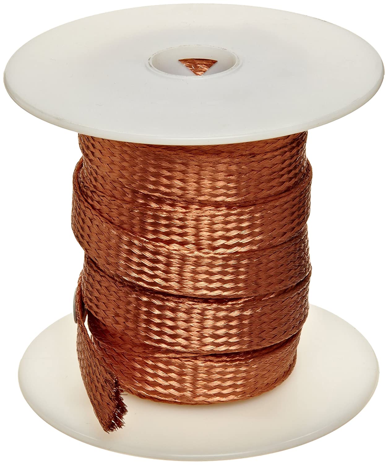 25 Feet 15 Gauge Tubular Bare Copper Braid, 1/8