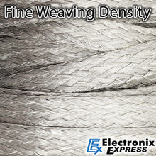 Load image into Gallery viewer, 25 Feet 14 Gauge Tinned Copper Braid, 0.2&quot; Flat - Expands to Tubular Shape 0.25&quot; Inner Diameter
